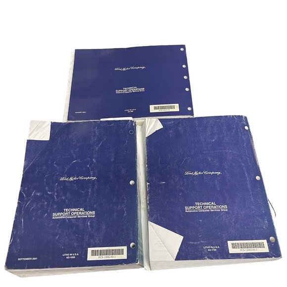 2002 FORD ESCORT WorkShop Manual Vol 1 Vol 2 Wiring Diagram Book Set Paperback - Picture 2 of 8